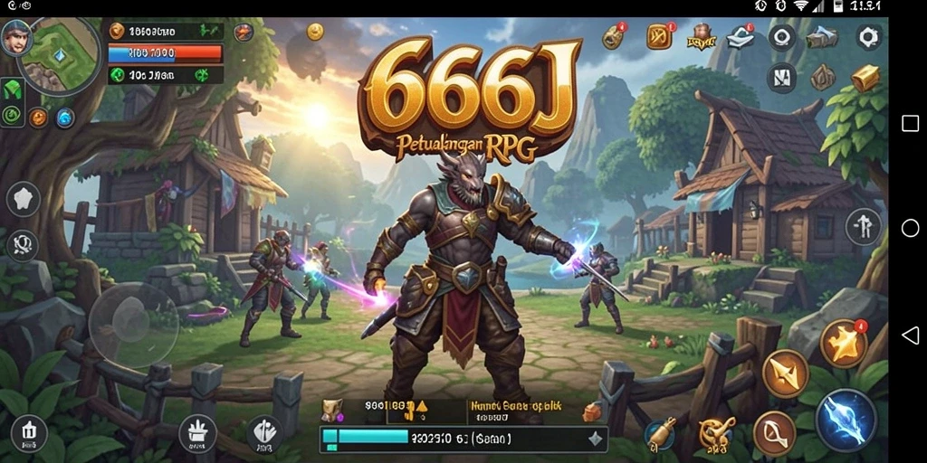 Tampilan gameplay RPG yang mendebarkan di 666J.