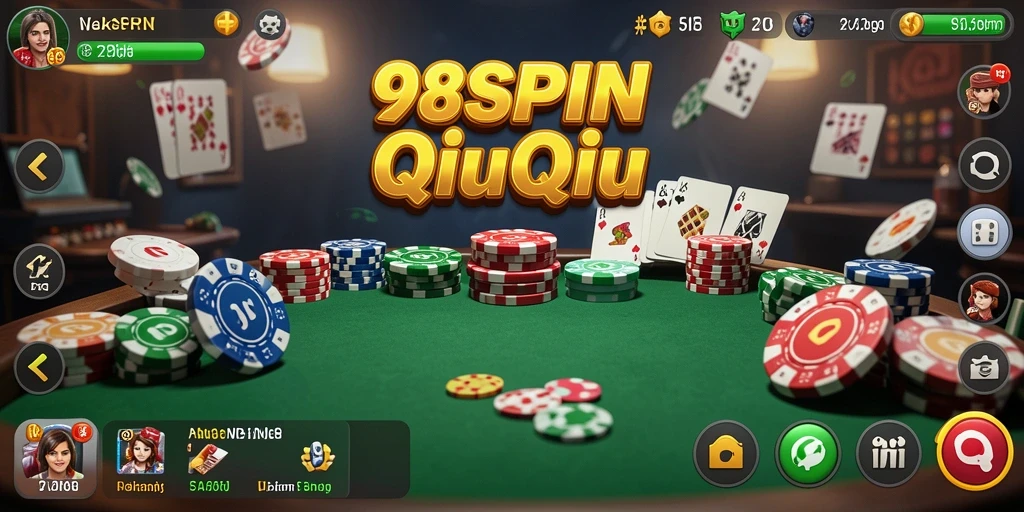 Tampilan gameplay QiuQiu yang menegangkan di 98SPIN.