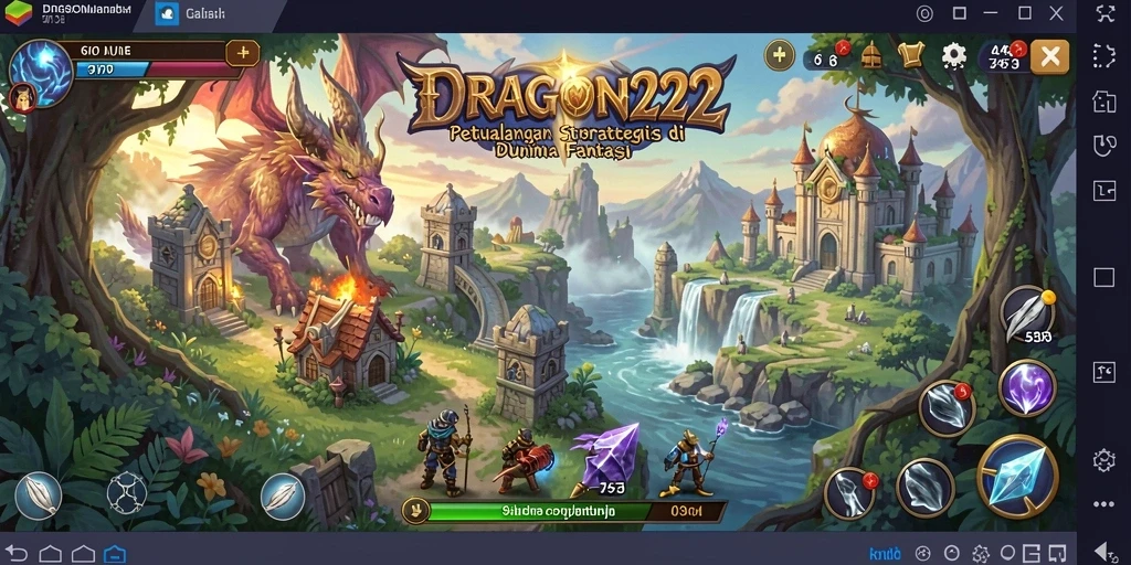 Tangkapan layar utama DRAGON222 menampilkan strategi pertempuran yang mendebarkan.