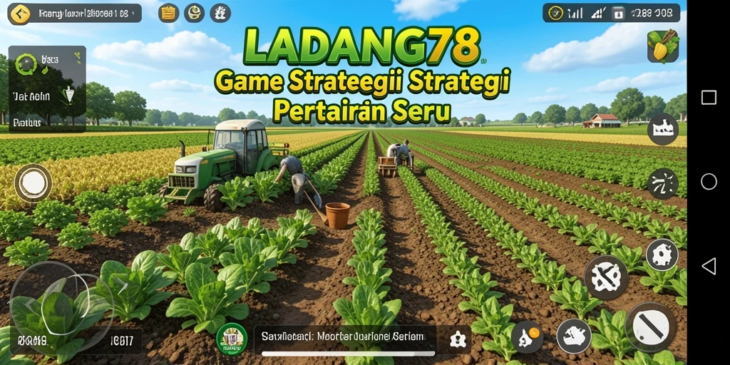 Tampilan menarik dari gameplay LADANG78 dengan variasi tanaman.