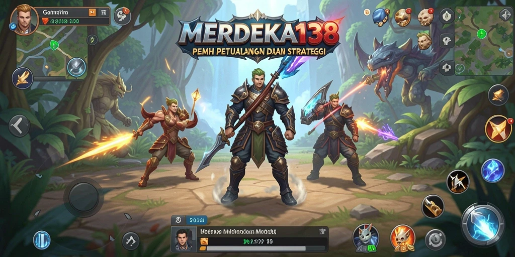 Screenshot gameplay MERDEKA138 yang menampilkan aksi seru dalam MMORPG.