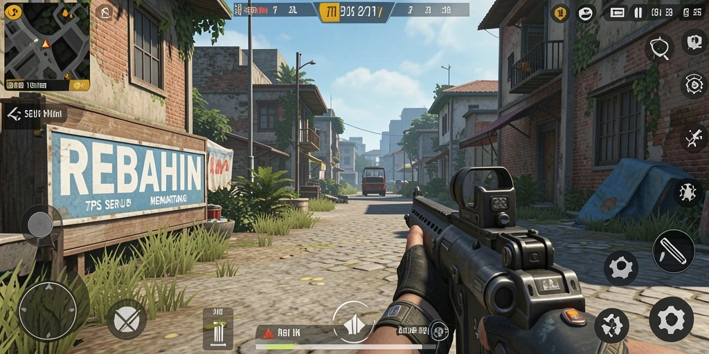 Tampilan menarik dari gameplay TPS REBAHIN yang mendebarkan.