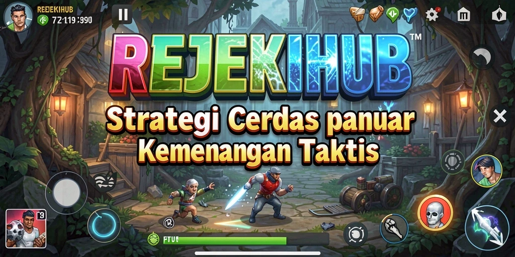 Tampilan gameplay strategis yang mendebarkan dalam REJEKIHUB.
