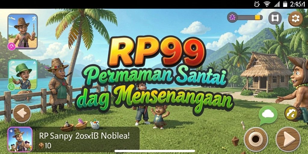 Screenshot menampilkan keseruan bermain RP99 dengan grafis menarik.